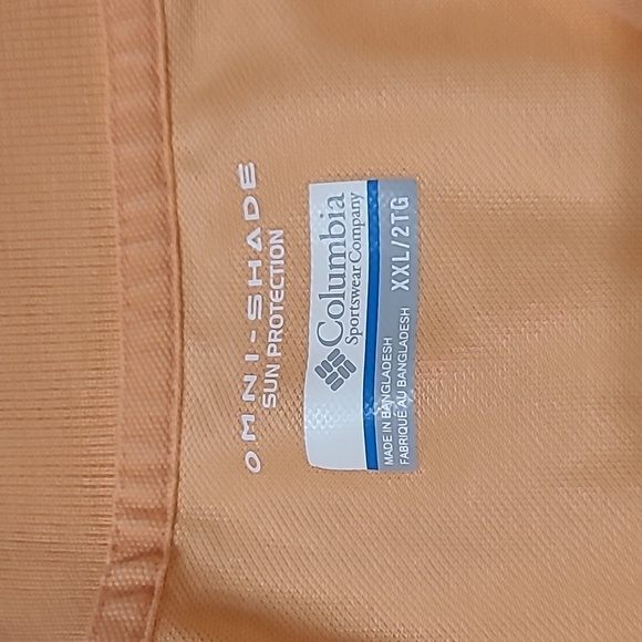 Columbia Men's Peach Polo Shirt size XXL - Picture 3 of 7